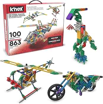 K'NEX 100 Model Building Set – 863 Pieces