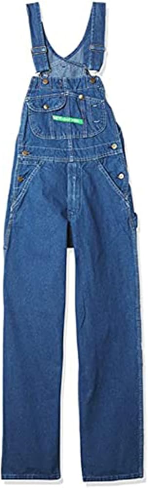 Key Apparel Men's Enzyme Washed Zip Fly Denim Bib Overall by Key Industries - American Made