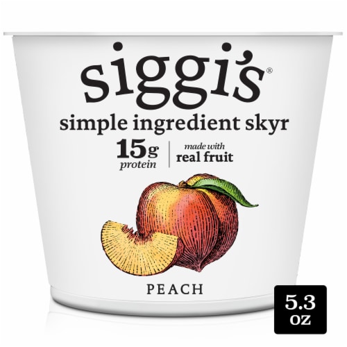 Siggi's Peach Icelandic Yogurt 5.3 oz by Siggi's - American Made