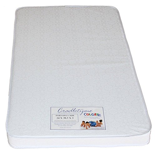 Colgate Cradletyme Portable Crib Mattress 24x38.5 by Colgate Mattress - American Made