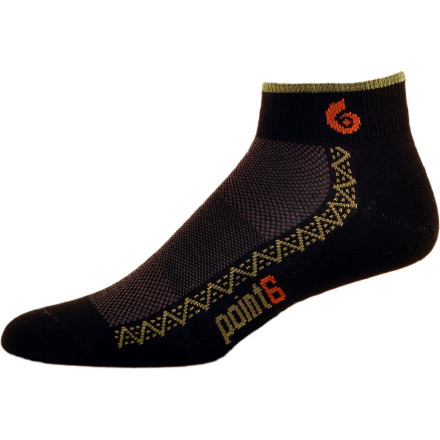 Point6 Running Light Mini Crew Sock Men by Point6 - American Made