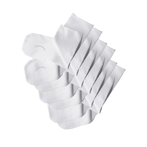 SmartKnitKIDS Seamless Sensitivity Socks, XX-Large, White - 6 Pack by SmartKnitKIDS - American Made