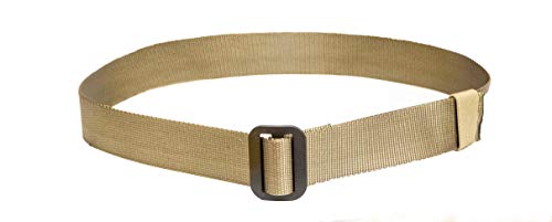 Raine Tactical Gear Military Rigger Belt, Heavy Duty, 1 3/4 inch, Nylon, Tan, Adjustable, Durable, Unisex, Lar by Raine - American Made
