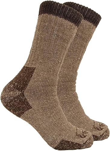 The Buffalo Wool Co. Trekker Crew Socks, Bison Blend by The Buffalo Wool Co. - American Made