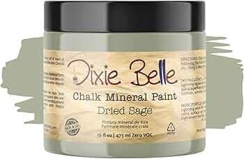 Dixie Belle Paint Chalk Finish Furniture Paint Dried Sage 16oz