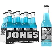 Jones Soda Green Apple Soda — 12 oz Glass Bottles 12-Pack