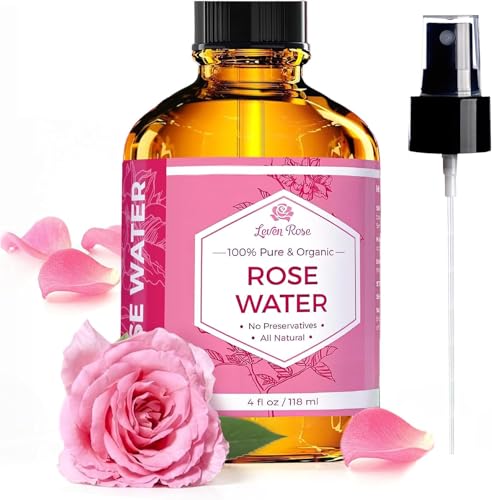 Leven Rose Pure Rose Water Spray for Face, Hair & Body