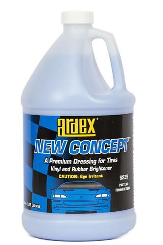Ardex New Concept Tire & Trim Shine - Vinyl, Dash, Seat, Plastic & Rubber Dressing, 1 Gal