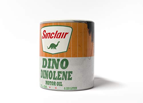Sinclair Dino Dinolene Motor Oil Can Lube 11 oz. Coffee Mug Antique Collector