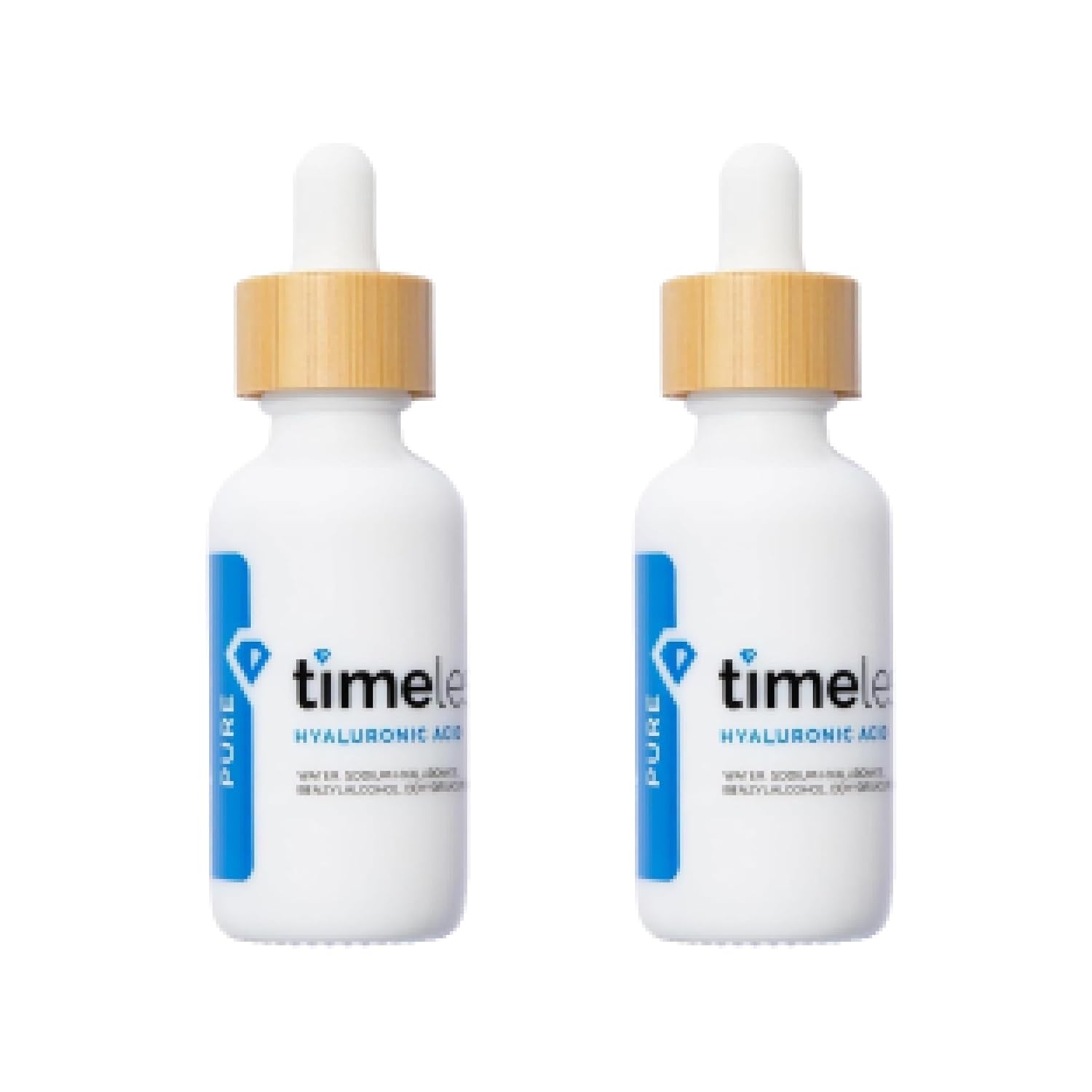 Timeless Skin Care Hyaluronic Acid 100 Percent Pure Serum 2 oz, 2-Pack
