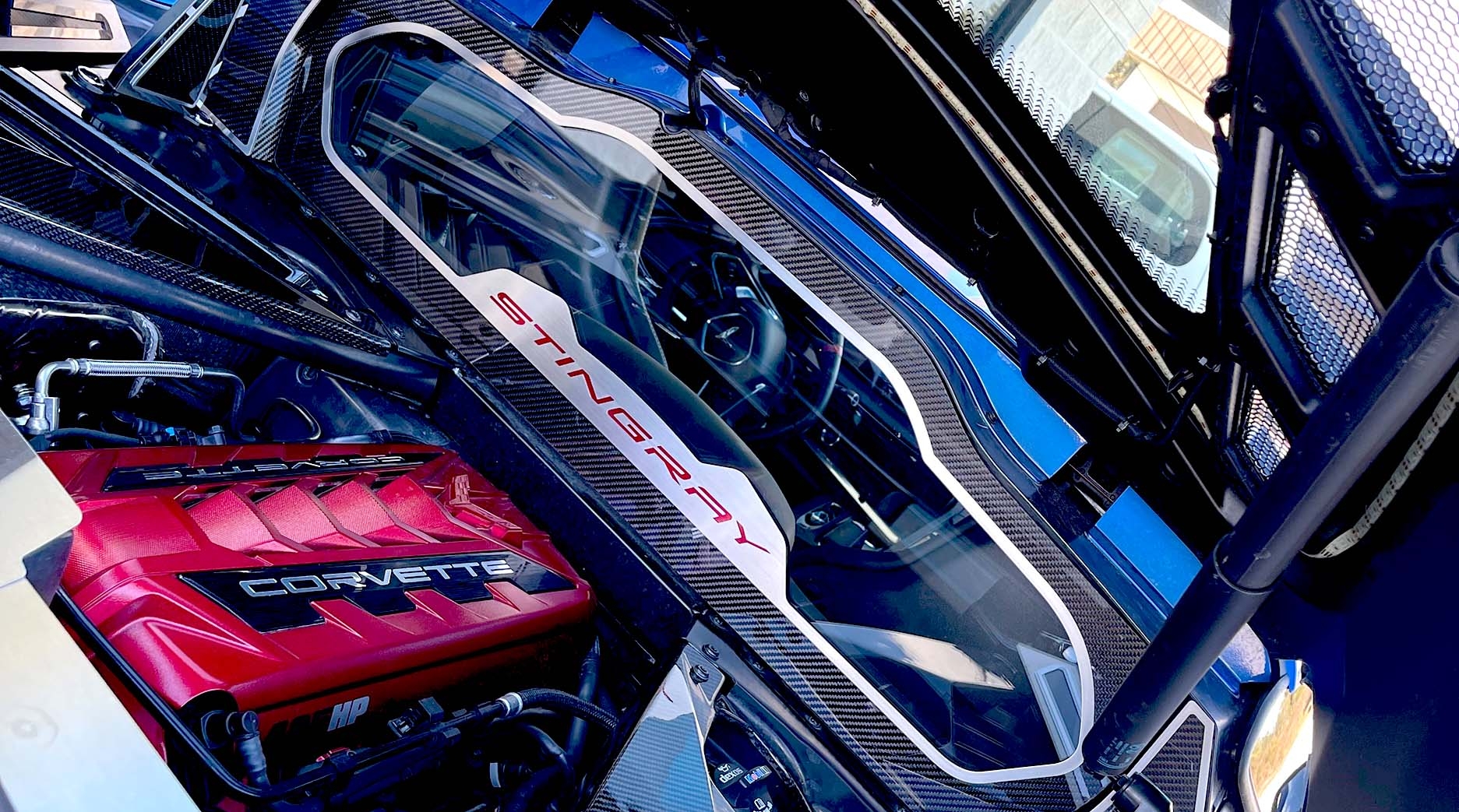 American Car Craft Corvette Carbon Fiber Rear Tag Frame by American Car Craft - American Made