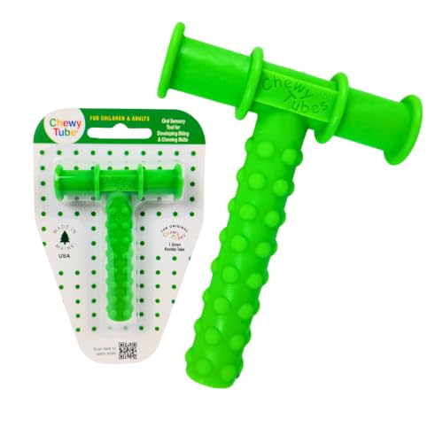 Proposed: Chewy Tubes – Original Oral Motor Chewing Tool with Knobby Bitable Stem for Sensory Stimulation [Gre