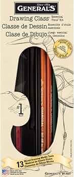 General Pencil Drawing Class Essential Tools Art Kit 13 Pieces