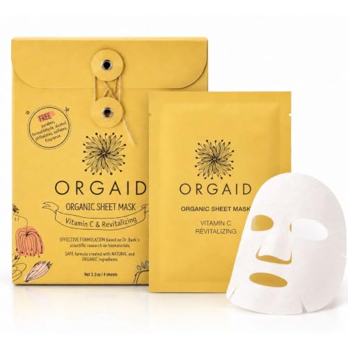 ORGAID Organic Sheet Mask, pack of 4)