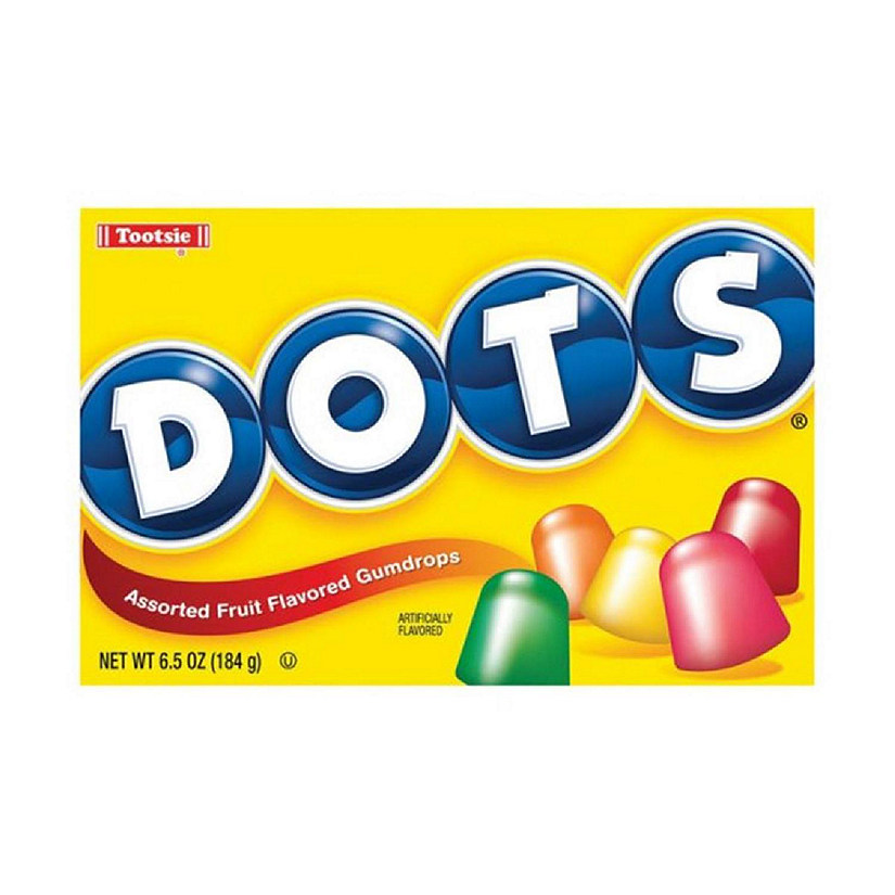 Dots Gumdrops Candy 6 Ounce 12 Pack by Tootsie Roll Industries - American Made