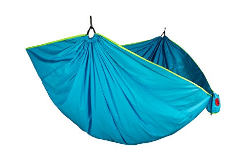 Grand Trunk Double TrunkTech Nylon Hammock with Carabiners, Caribbean Blue by Grand Trunk - American Made