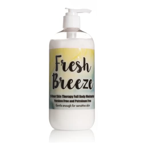 The Lotion Company 24 Hour Skin Therapy Lotion – Full Body Moisturizer with Aloe Vera – Paraben Free– Fresh Br