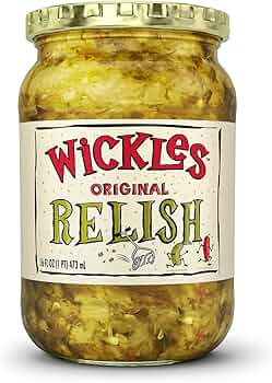 Wickles Pickles Original Relish 6-Pack 16 oz Jars Sweet and Spicy by Wickles Pickles - American Made
