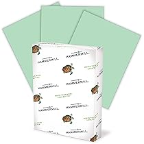 Hammermill Colored Paper Green 20lb 8.5x11 1 Ream 500 Sheets by Hammermill - American Made
