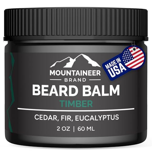 Mountaineer Brand Natural Beard Balm with Timber Scent | Scents Inspired by Nature | Beard Butter for Men | Le