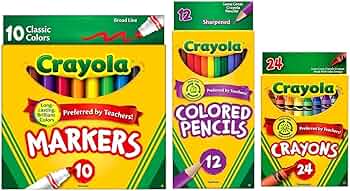 Crayola Classic Bundle — Crayons, Markers, and Colored Pencils by Crayola - American Made
