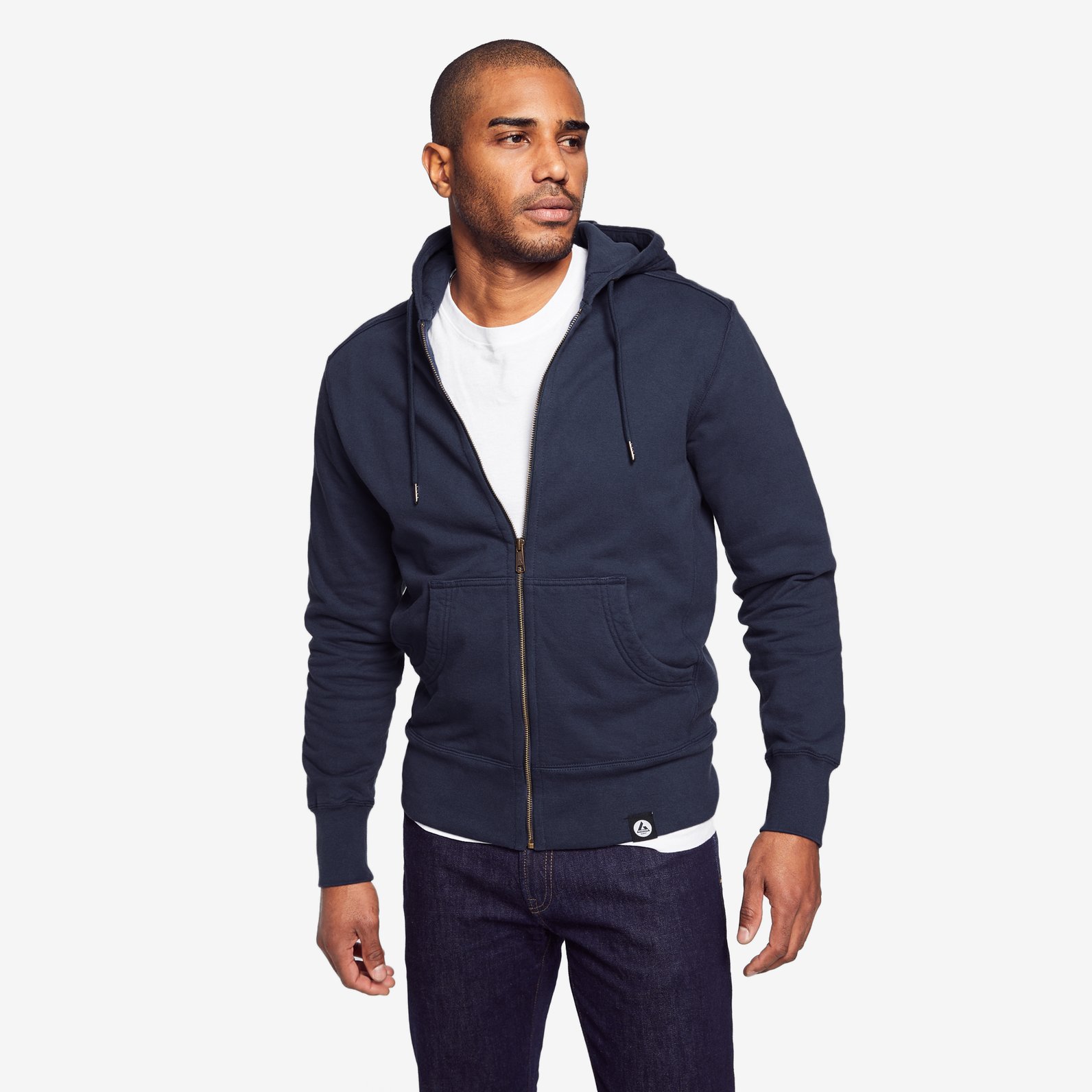 American Giant Full-Zip Hoodie, Navy by American Giant - American Made