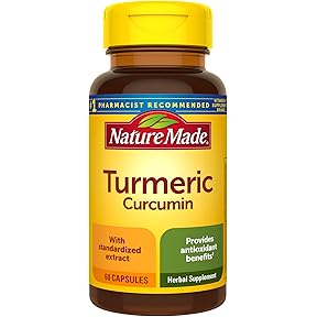 NutriGold Turmeric Curcumin Gold 500 mg 60 Vegan Capsules BioPerine by NutriGold - American Made