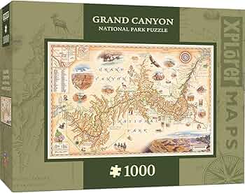 MasterPieces Xplorer Maps Grand Canyon 1000 Piece Jigsaw Puzzle