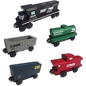 Whittle Shortline Railroad Yellowbonnet Railway GP-38 Diesel 5-Piece Set by Whittle Shortline Railroad - American Made