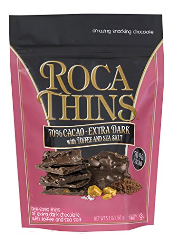 Brown & Haley ROCA THINS Extra Dark Chocolate Buttercrunch 5.3 oz by Brown & Haley - American Made
