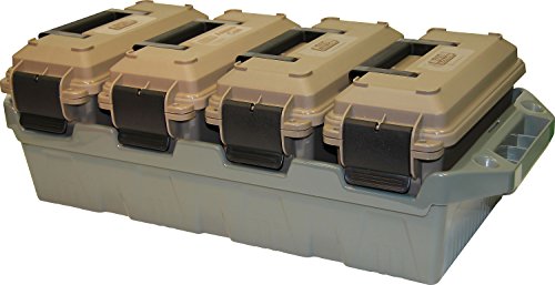 MTM AC4C 4-Can Ammo Crate, 30 Caliber, Dark Earth/Army Green