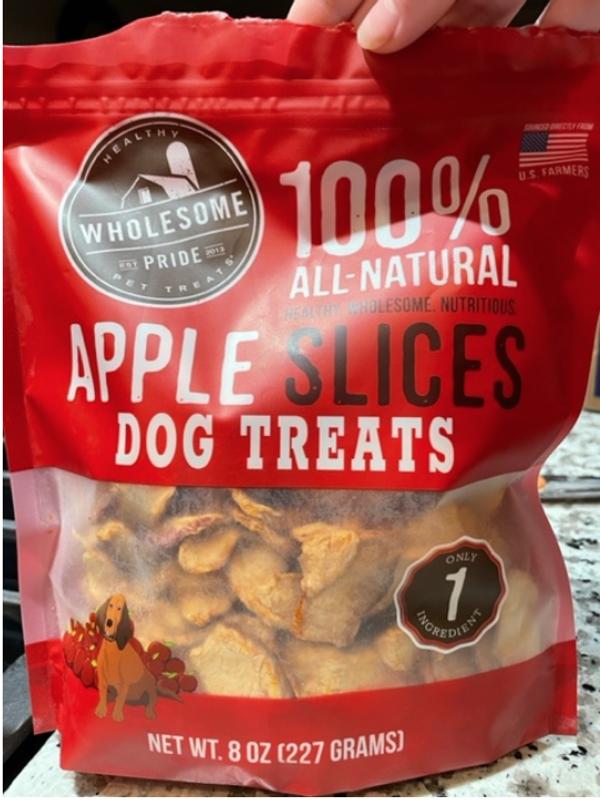 Wholesome Pride Apple Slices Dog Treats 8 oz by Wholesome Pride - American Made