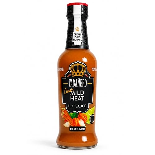 Tabañero Classic Mild Heat Hot Sauce, All Natural, Small Glass Bottle, 5 oz