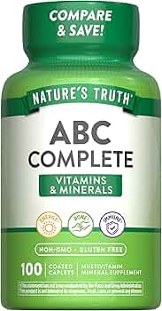 Nature's Truth Adult ABC Complete Multivitamin 100 Caplets by Nature's Truth - American Made