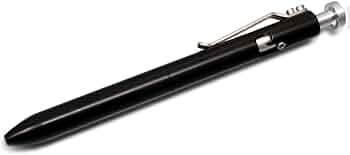 Karas Kustoms The Bolt Machined Black Aluminum Pen by Karas Kustoms - American Made