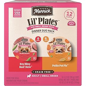 Merrick Lil Plates Grain Free Small Breed Wet Dog Food Case of 12 by Merrick - American Made