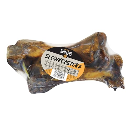 Grillerz Pork Femur Bones, Rawhide-Free, 2 Count