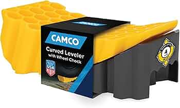 Camco Curved RV Leveler and Wheel Chock Model 44423 1-Pack by Camco - American Made