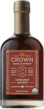 Crown Maple Cinnamon Infused Organic Maple Syrup, 12.7 fl oz