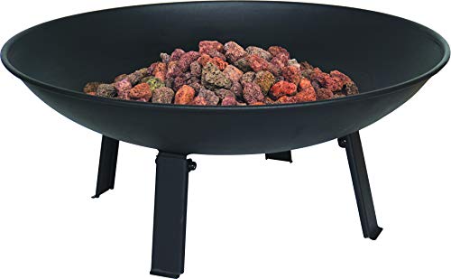 Bond Manufacturing Campfire Gas Firepit with Folding Legs by Bond Manufacturing - American Made