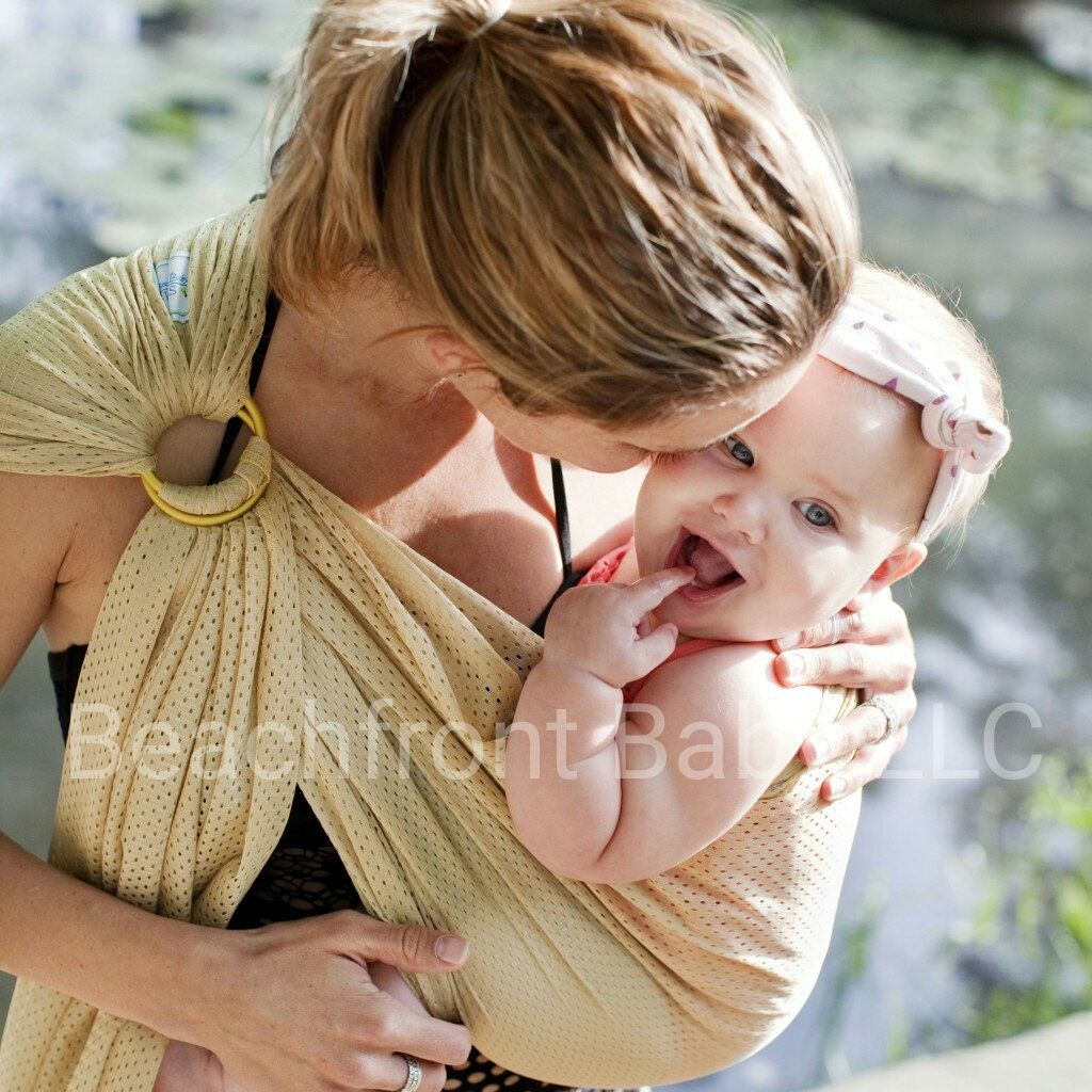 Beachfront Baby Classic Ring Sling Baby Carrier Water Friendly by Beachfront Baby - American Made