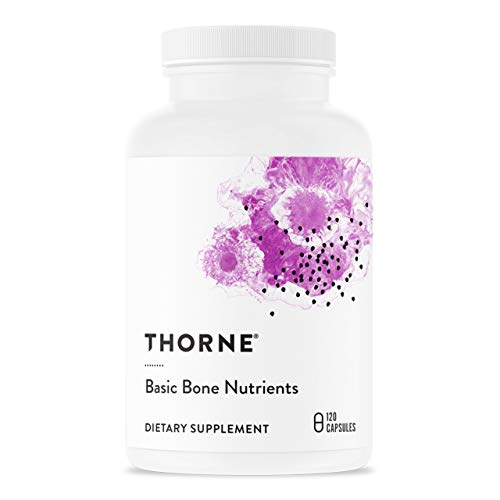 Thorne Basic Bone Nutrients Calcium Magnesium Vitamin D and K 120 Capsules by Thorne Research - American Made
