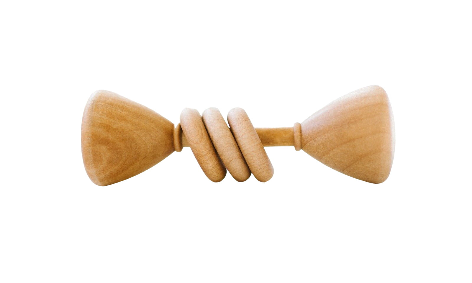 Bannor Toys Classic Baby Rattle Handmade Natural Wood Iowa by Bannor Toys - American Made