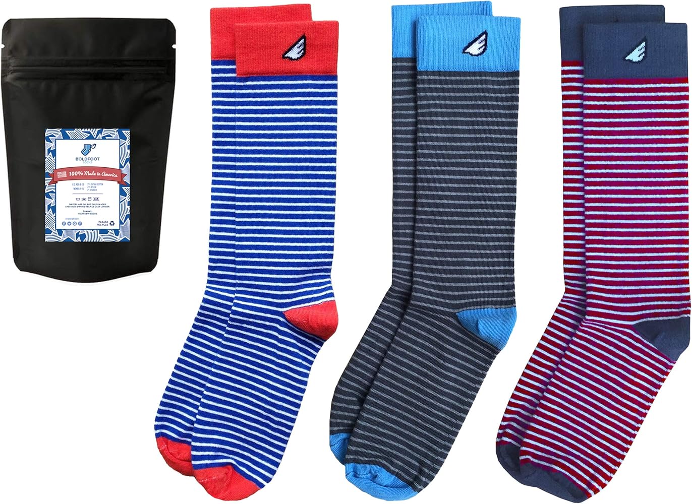 Boldfoot Socks USA Made Polka Dot Crew Socks by Boldfoot Socks - American Made