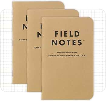 Field Notes Original Kraft Left-Handed Memo Books 3-Pack by Field Notes - American Made