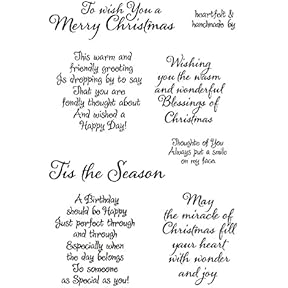 Technique Tuesday Classic Christmas Sentiments Clear Stamps by Technique Tuesday - American Made