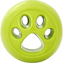 Planet Dog Orbee-Tuff Nooks Treat-Dispensing Dog Toy, Green Paw Print by Planet Dog - American Made