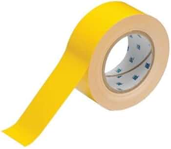 Brady ToughStripe Floor Marking Tape Yellow 2 in x 100 ft by Brady Corporation - American Made