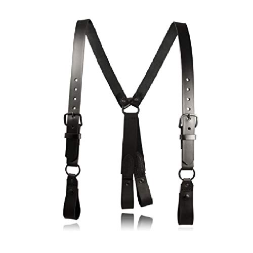 Boston Leather Police Leather Suspenders 9180-1 by Boston Leather - American Made