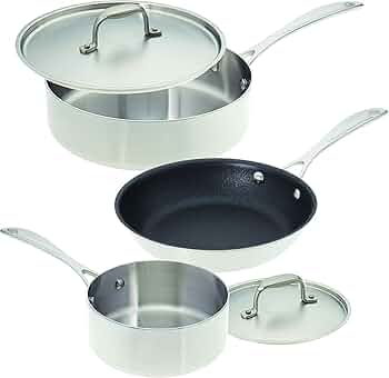 American Kitchen Stainless Steel Cookware Set 5-Piece by American Kitchen - American Made